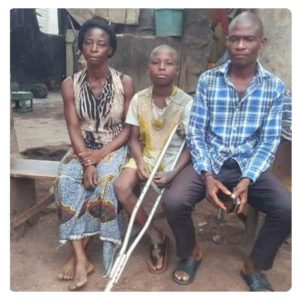 Disabled Pure Water Seller Boy Get Scholarship From Dr. Ifeanyi Odii 