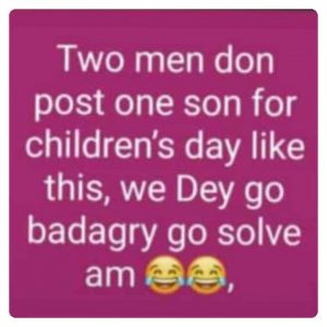 Na the matter we dey settle since"