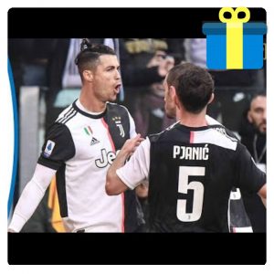 Critiano Ronaldo celebrating his goal in Bologna vs Juventus match