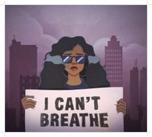 H.E.R. show placard in new song titled I Can't Breathe for protect