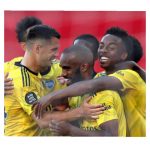 Arsenal players celebrating their winning in Southampton vs Arsenal match