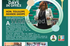 One Year In Office: NYP Member Celebrates Hon TOLU Akande Sadipe & others