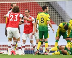 the match between arsenal vs norwich