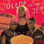 A song by DJ Cuppy ft. Rema, Rayvanny titled Jollof On The Jet