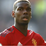 Paul Pogba in Red Man Utd home jersey