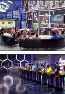 Big Brother Canada standing and sitting