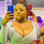 BBnaija lockdown housemate, Dorathy pressing phone at Saturday party