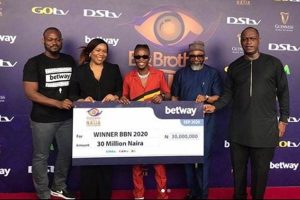 BBNaija: Moment Laycon Receives N30m, Other Prizes