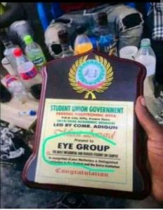 Offa Poly SUG Gives Merit Awards To Eye group