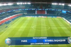 PSG vs Istanbul UCL Match Suspended Over Racism
