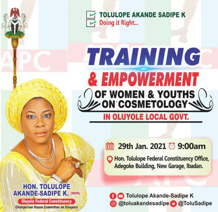 Rep Member, Tolu Akande-Sadipe Empowers 200 Constituents