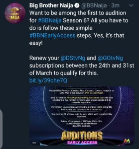 Big brother Naija 2021 auditions