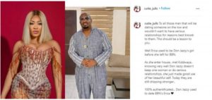 Erica Dated Don Jazzy Before BBNaija - Blogger Reveals