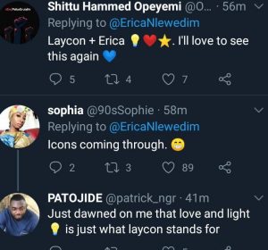 Erica and laycon