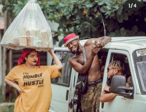 Broda Shaggi as bus conductor and nengi as Bread seller on comedy video