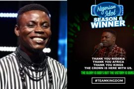 Kingdom Kroseide Emerges As Nigerian Idol 2021 (Season 6) Winner