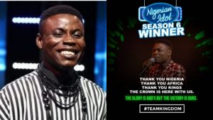 Kingdom Kroseide Wins Nigerian Idol 2021 Season 6 Edition