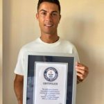 Cristiano Ronaldo Receives Guinness World Records Certificate