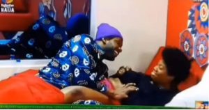 #Bbnaija: Moment Cross Robs And Sucks Angel's Breast (Video)