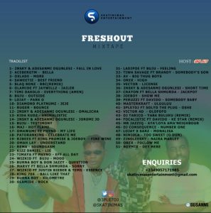 3ple7DJ - Freshout Mixtape Tracklist