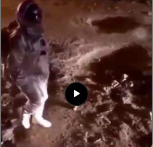 Funny Video Of First Nigerian Man To Walk In The Moon