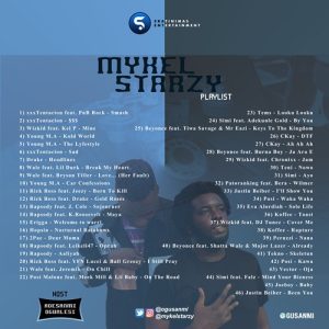 Adesanmi Ogunlesi - Mykel Starzy Playlist Tracklist