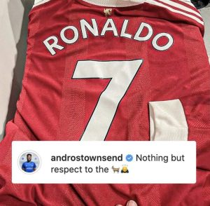 Ronaldo gifted Townsend his shirt for copying his goal celebration