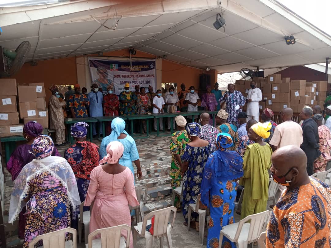 Rep Akande-Sadipe Donates Medical supplies and equipment to PHCs