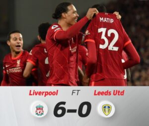 Liverpool vs Leeds United 6-0 Highlights (Download Video)