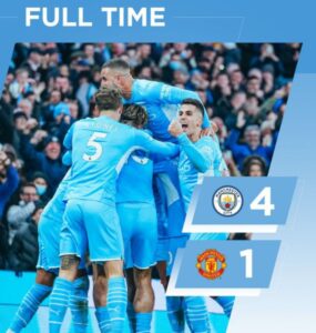 Manchester City vs Manchester United 4-1 Highlights Download