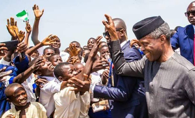 APC National Convention: Osinbajo Supporters Storm Maitama Park In Abuja