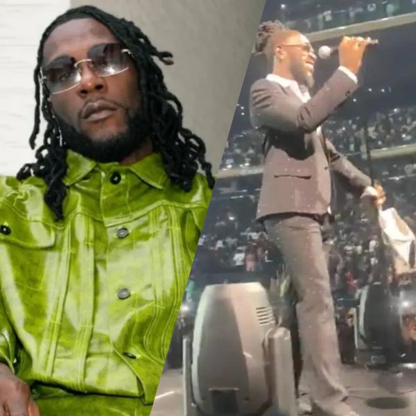 Lady Excited as Burna Boy Catches Her Underwear During Live Performance (Video)