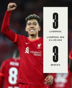 Liverpool vs Benfica Highlights