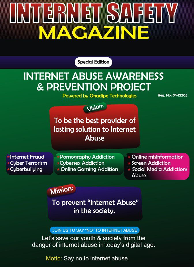 Internet Safety Advocate, Rotimi Onadipe Informs Internet Users Worldwide What to Do to Reduce Online Dangers in Society 