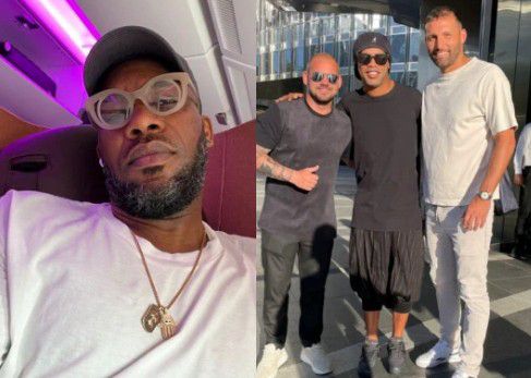 Moment Okocha, Ronaldinho, Falcao & Sneijder Seen Having Fun Together