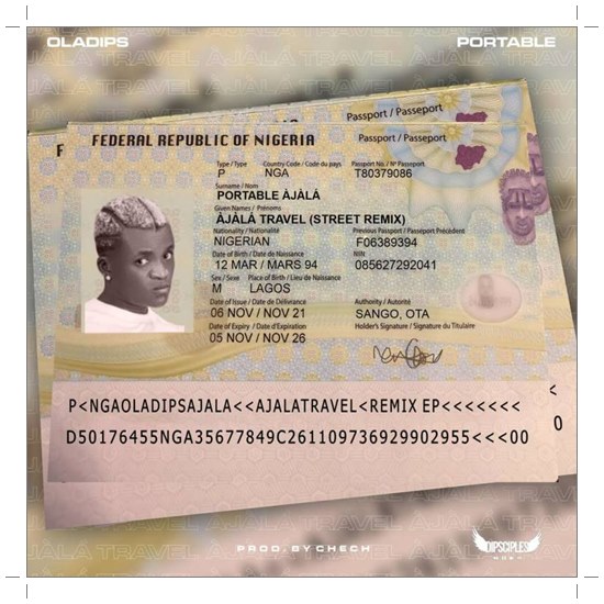 Oladips ft. Portable - Ajala Travel (Remix)
