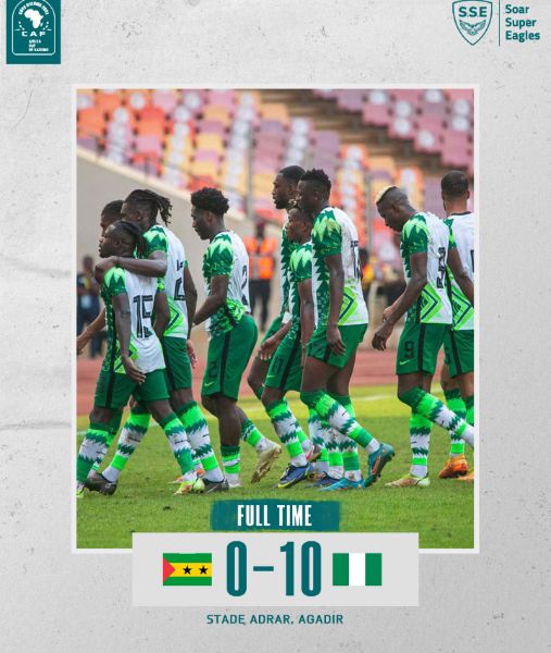 Sao Tome vs Nigeria 0-10 Highlights