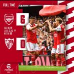 Arsenal vs Sevilla 6-0 Highlights