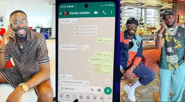 Davido's Lawyer, Bobo Ajudua Leaks Chat With Singer