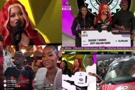 BBNaija: Phyna receives N50M Cash Prize, Car & Other Gifts (Video)