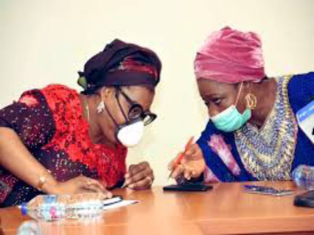 Abike Dabiri-Erewa and Tolu Akande Sadipe on serious discussion 