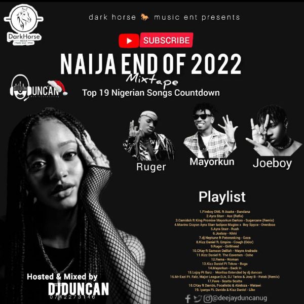 DJ Duncan - Naija End Of 2022 Mix