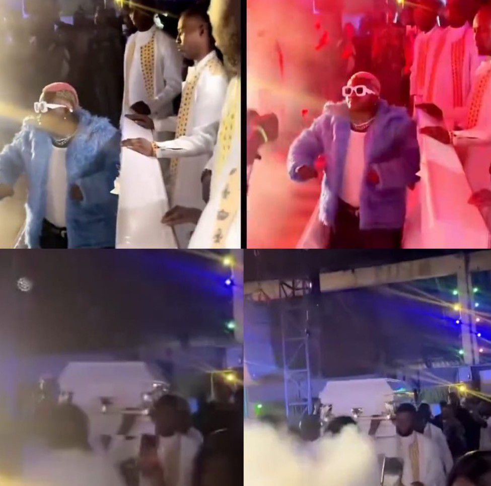 Drama As Portable Arrives In A Coffin At His Concert (Video)