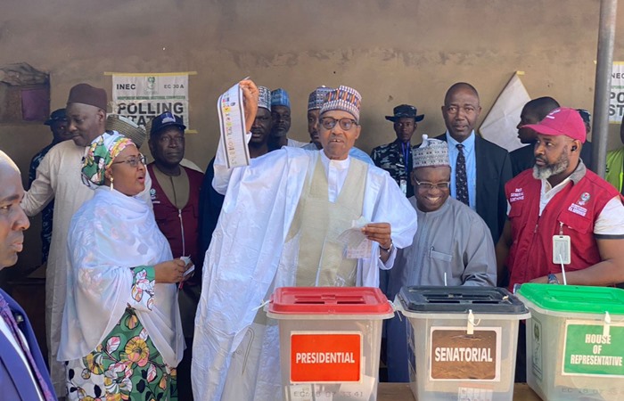 Why I Showed My Ballot Paper Voting For Tinubu – Buhari