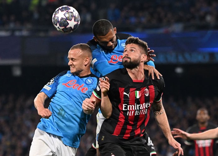 UCL: Napoli vs AC Milan 1-1 Highlights (Download Video)