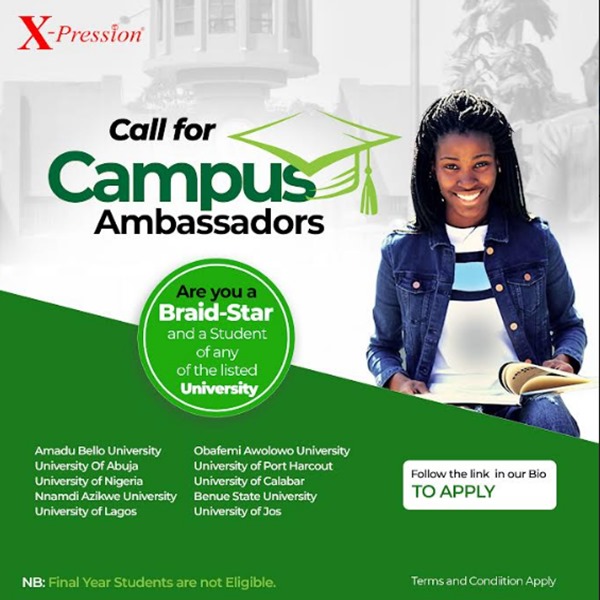 X-Pression Sets to Empower Student Campus Ambassadors in Nigerian Universities!