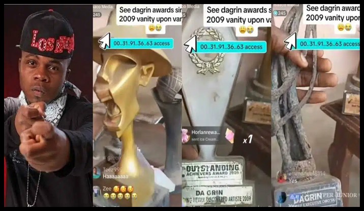 Reactions As Da Grin’s Deteriorating Award Plaques Surface (Video)