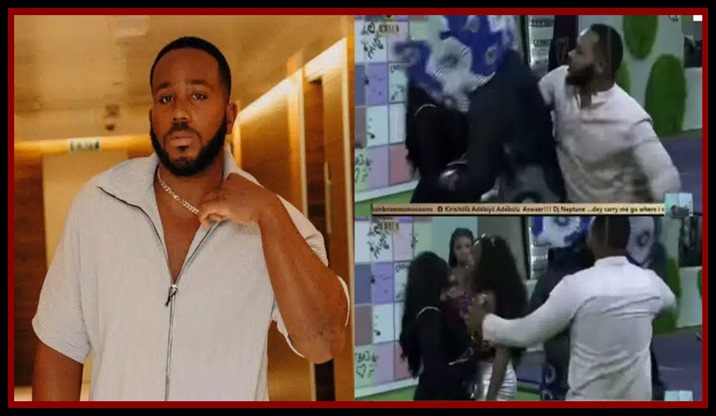 Moment Kiddwaya Holds Back Cross From Separating Ilebaye And Cee-C During Heated Clash (Video)