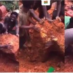 Reactions As Men Found The Largest Nugget of Gold in Ghana (Video)