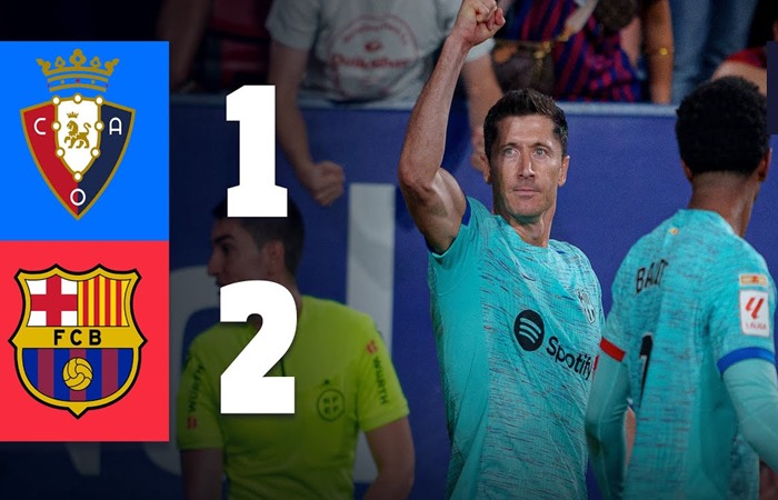 Osasuna vs Barcelona 1-2 Highlights (Download Video)
